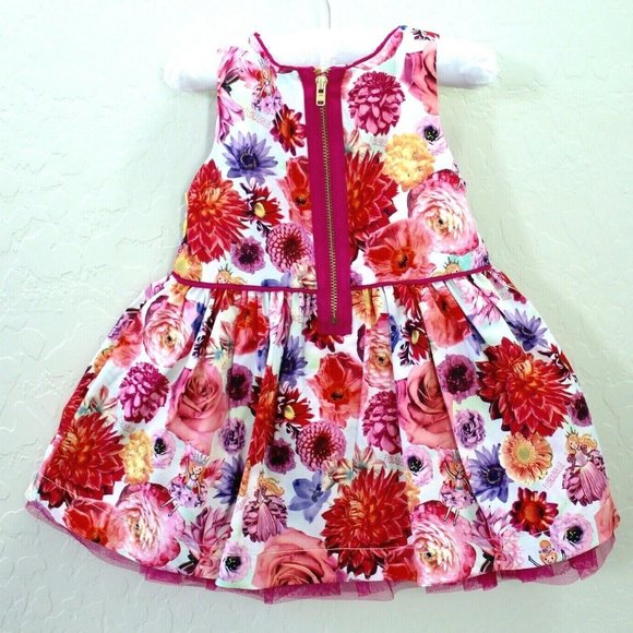 Florabelle Floral Sleeveless Ruffle Dress Size 12 Months - Picture 2 of 5
